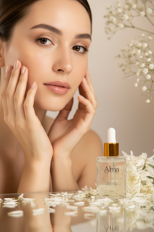 Modelo con extracto de pepino Alma - rostro seco